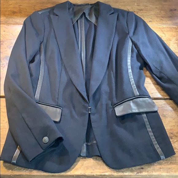 rag & bone Jackets & Blazers - Rag & Bone Fine Wool / Butter Leather One Button